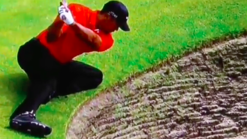 WATCH: How would you play this Tiger Woods bunker shot?